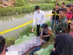 Di Tepian Irigasi Dawuan, Seorang Lansia Menutup Perjalanan Hidupnya, Petugas Sigap Lakukan Evakuasi