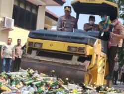 6.420 Botol Miras Dimusnahkan! Polres Majalengka Tegaskan “Perang” terhadap Minuman Beralkohol dan Narkoba